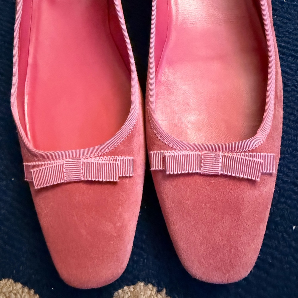 Doen Odette Ballet Flat in Dusty Pink - Picture 4 of 10